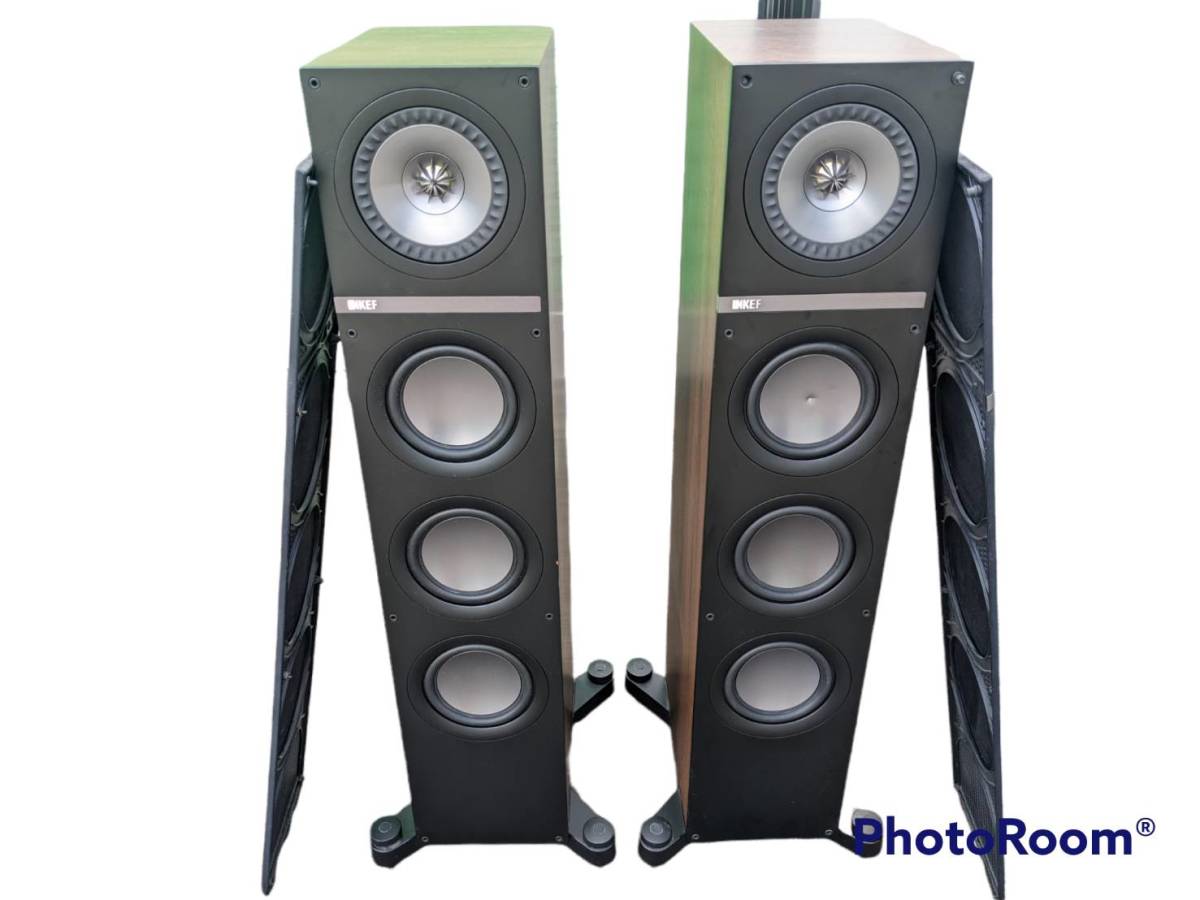 KEF トールボーイスピーカー Q550 ウォールナット ペア サランネット