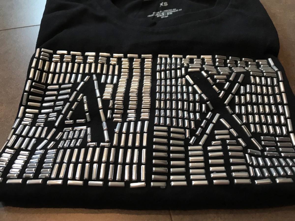 アルマーニエクスチェンジ　ARMANI EXCHANGE ＡＸ　Ａ|Ｘ　半袖　Ｔシャツ　黒　ブラック　ＸＳ　お洒落_画像3