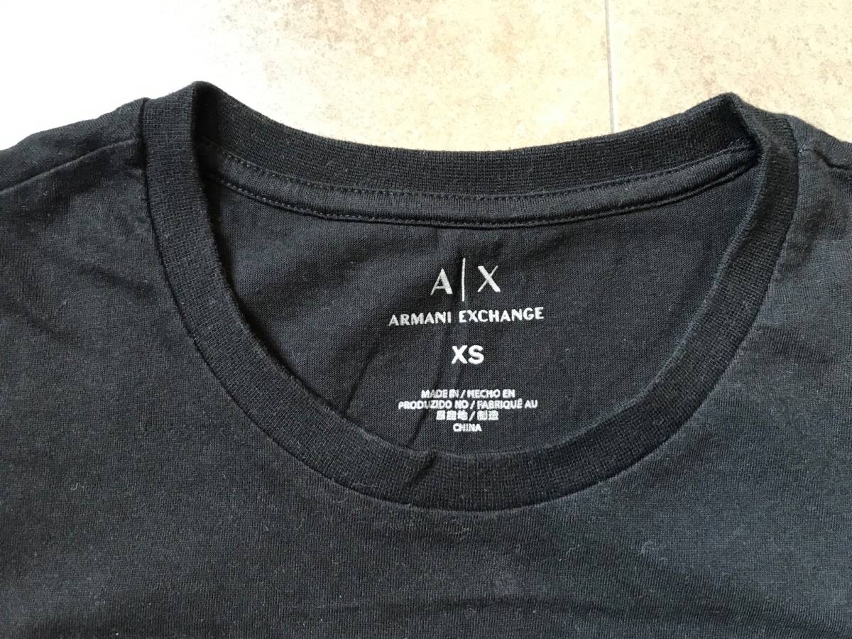 アルマーニエクスチェンジ　ARMANI EXCHANGE ＡＸ　Ａ|Ｘ　半袖　Ｔシャツ　黒　ブラック　ＸＳ　お洒落_画像5