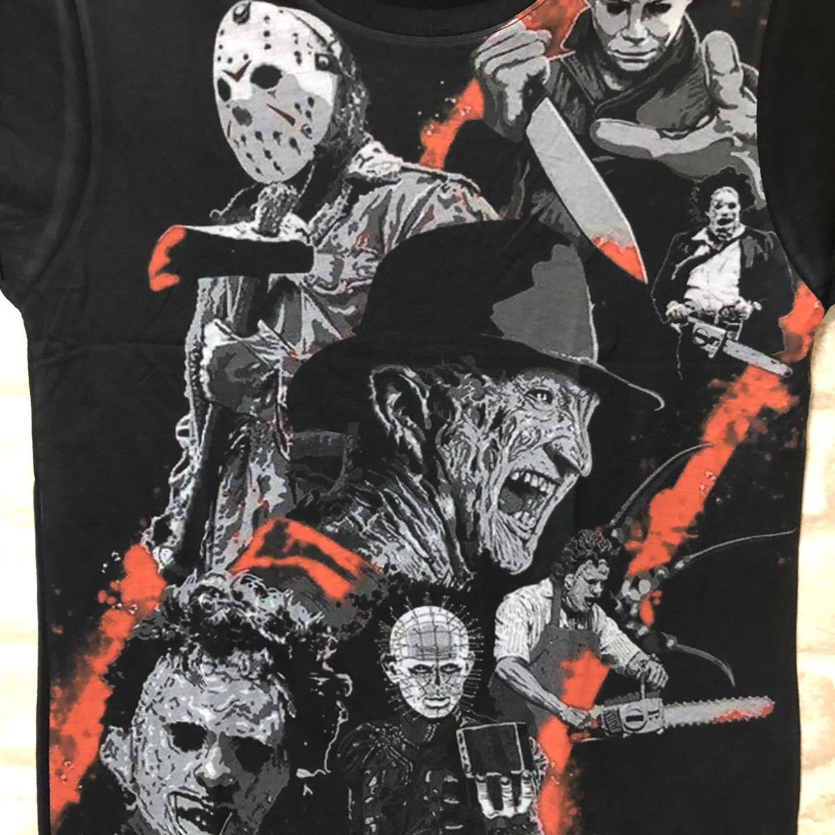 ホラー　Tシャツ　ジェイソン　フレディ　管103 Mサイズ　ハロウィン_画像2