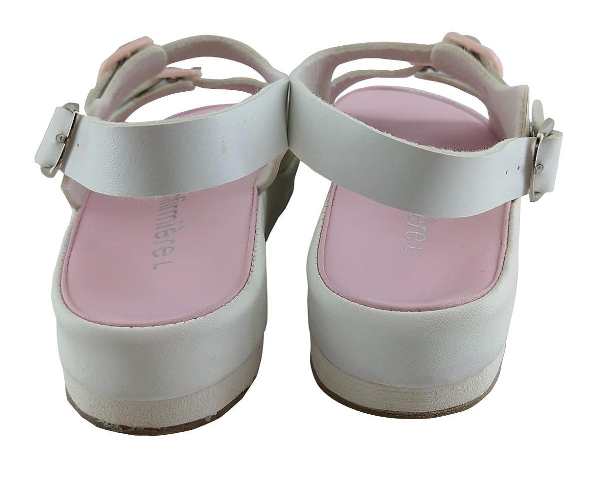 CG3793# new goods wide width impact absorption nurse sandals pair. . belt pair neck adjustment belt light weight one leg 200g L size ( 24.0cm~ 24.5cm) pink / white 