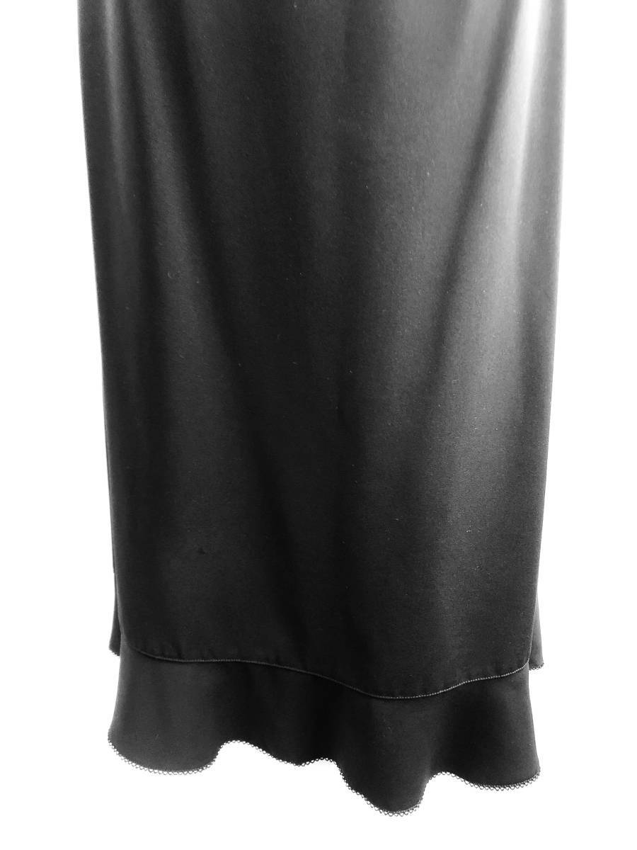 カネコイサオ ブラック フォーマルスーツ ブラウス＆ロングスカート 美品 M リボンワーク ブラックフォーマル 希少 レトロの画像10