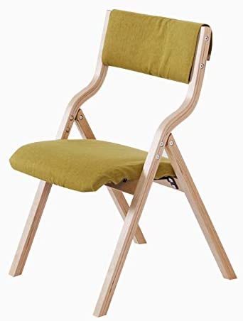 DlandHome ダイニングチェア 折りたたみチェア 木製 椅子 介護椅子 介護チェア ファブリック 椅子 イス カバー洗える 保護フェルト付き