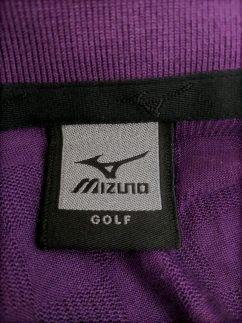 MIZUNO ミズノ ゴルフ ハーフジップ長袖シャツ パープル sizeM_画像8