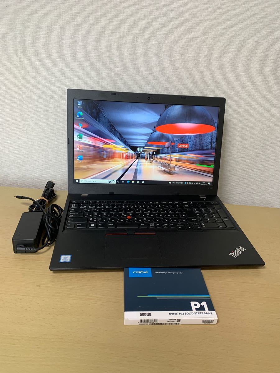 Lenovo Thinkpad L590 core i7-8565U 16Gメモリ 500G NVMe SSD 15.6