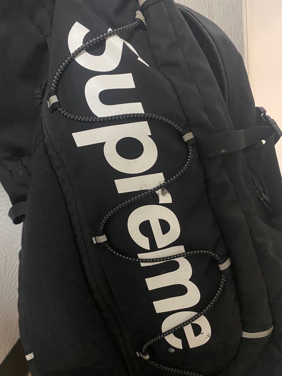 美品希少17ss Supreme Backpack バックパック Black ブラック