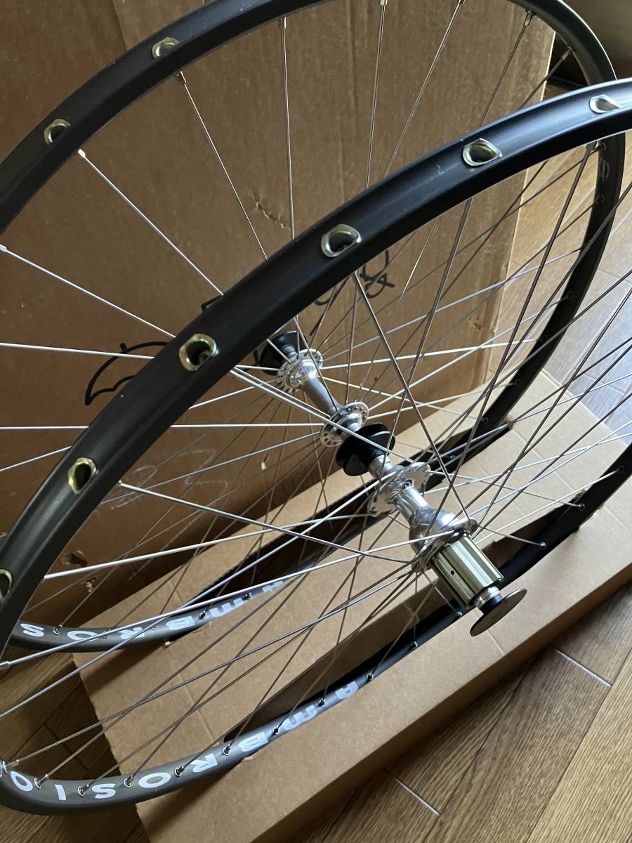 NOVATEC LASSER アルミチューブラー用ホイール前後セット