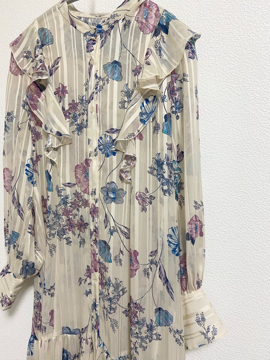 現行品 ジルスチュアート JILL STUART アザレアワンピース 花柄 現行品 ジルスチュアート JILL STUART アザレアワンピース 花柄