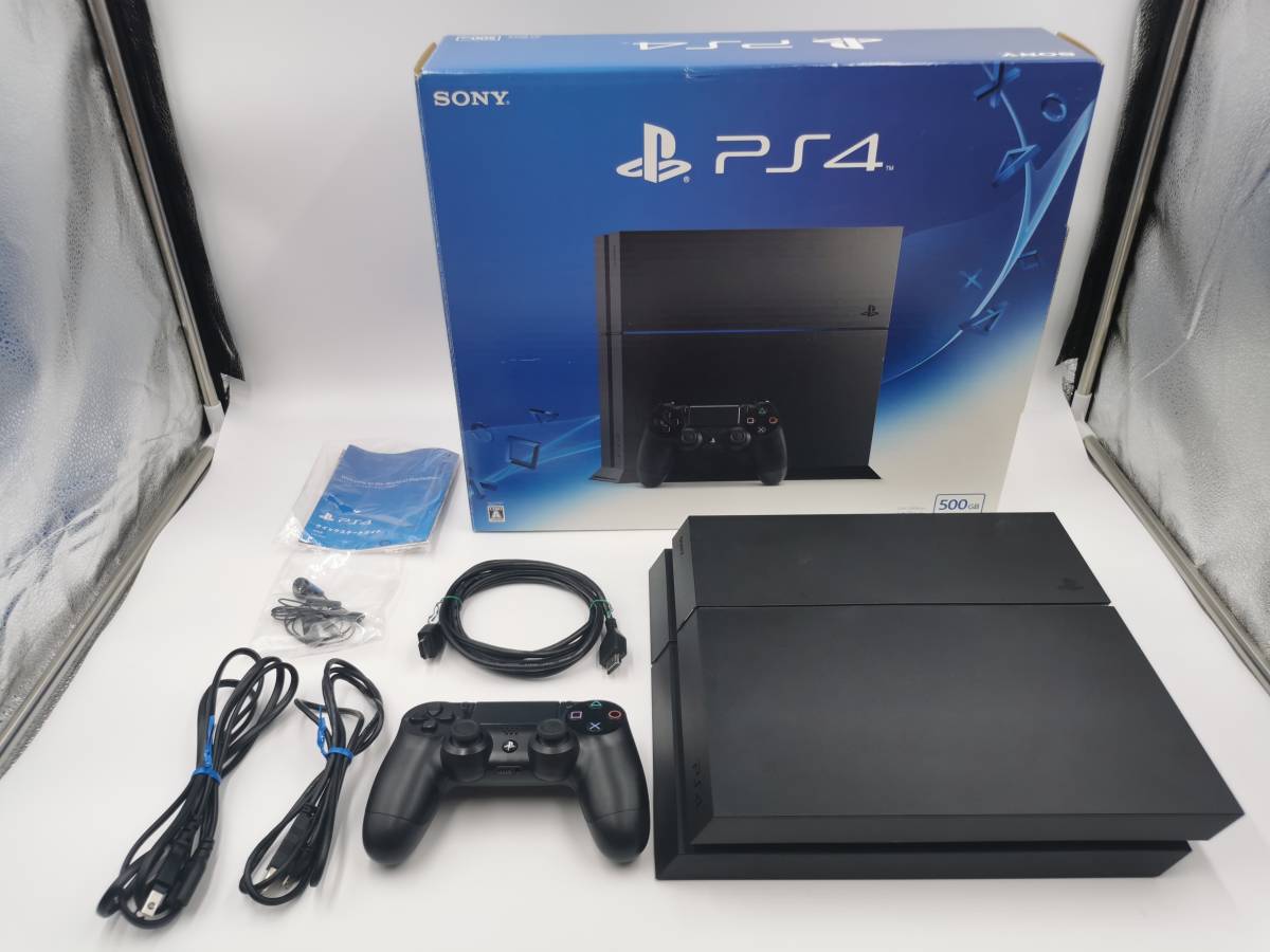 ☆1円~【美品・動作品】SONY PS4 ジェットブラック CUH-1200AB01