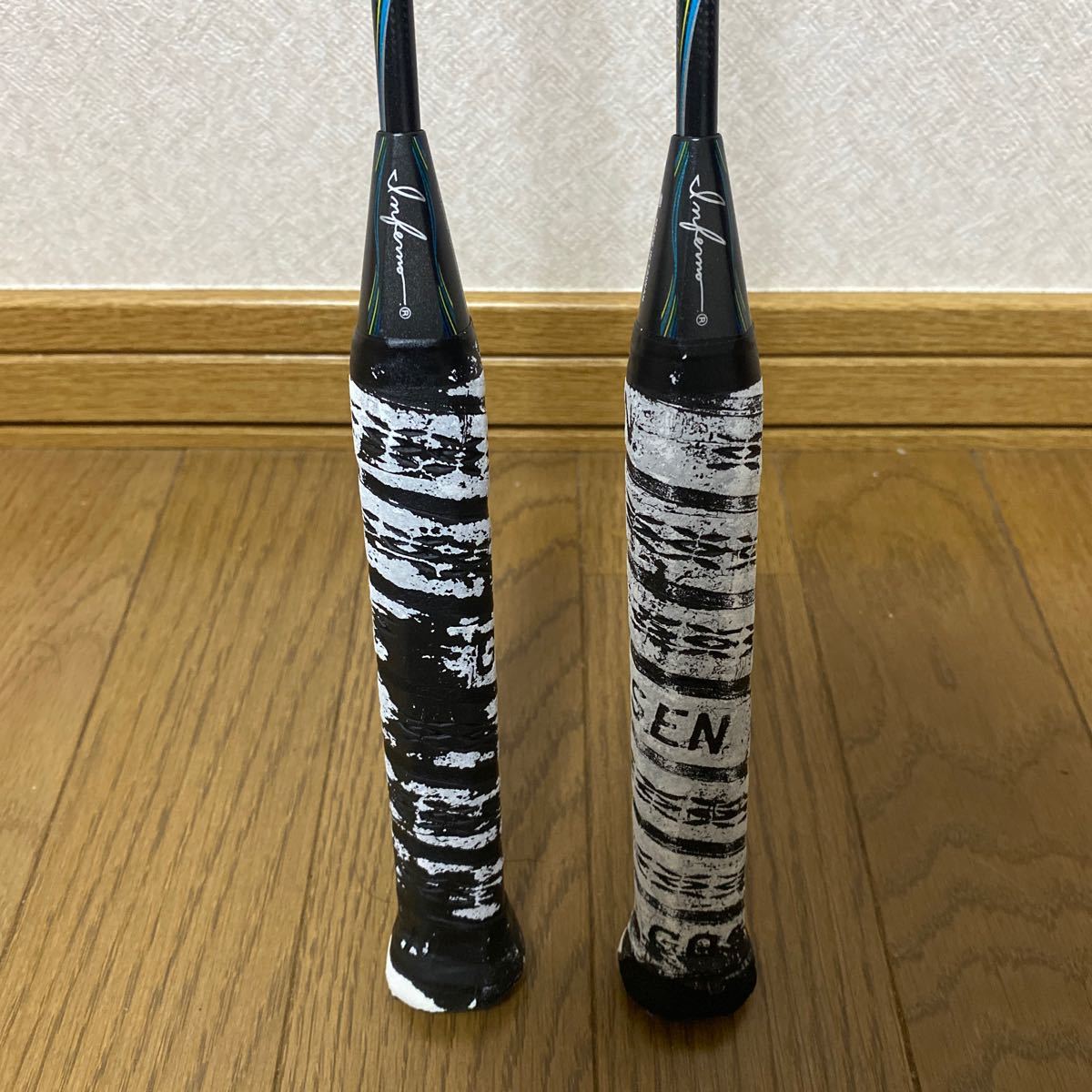 美品】ゴーセン インフェルノプラス バドミントンラケット GOSEN 2本
