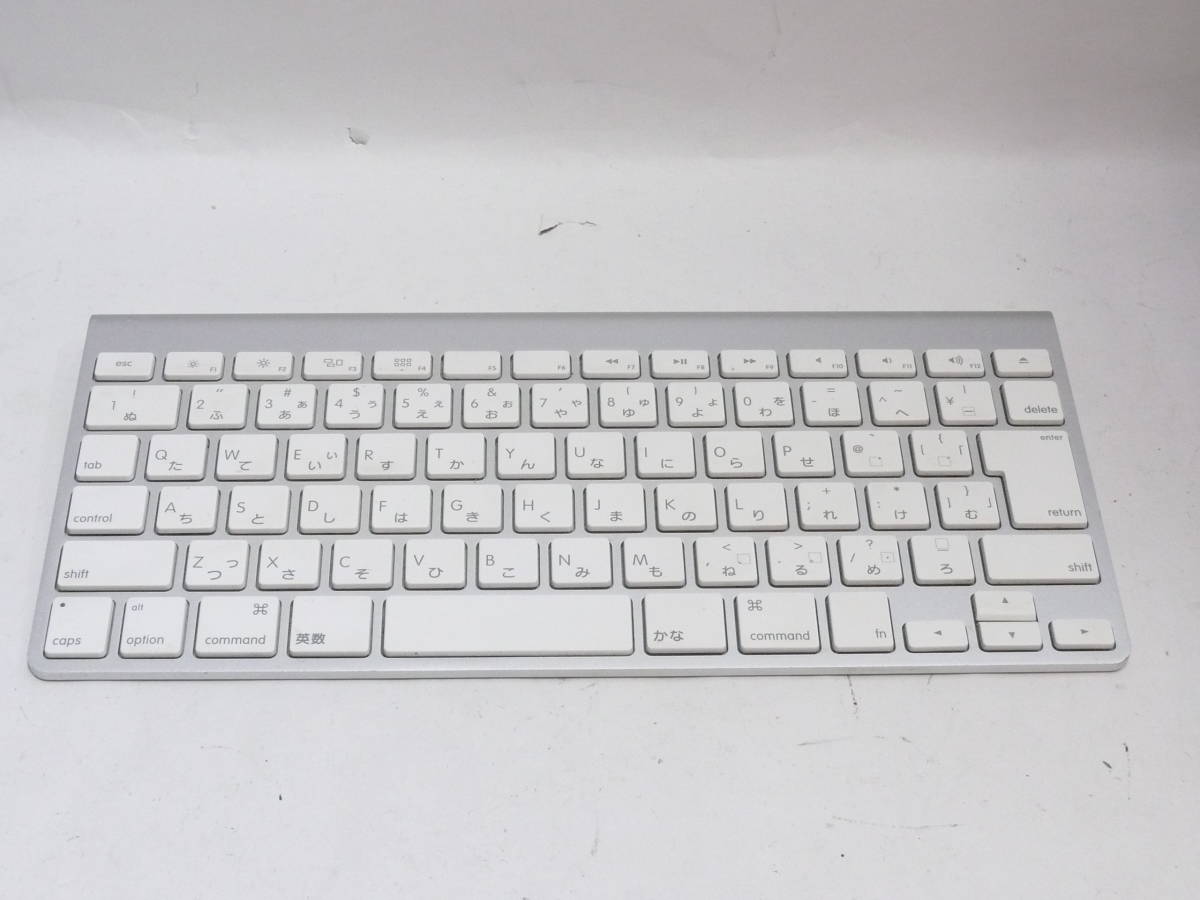 ② アップル ワイヤレス キーボード A1314 Mac用純正 日本語版 blutooth無線 Apple Keyboard_画像1