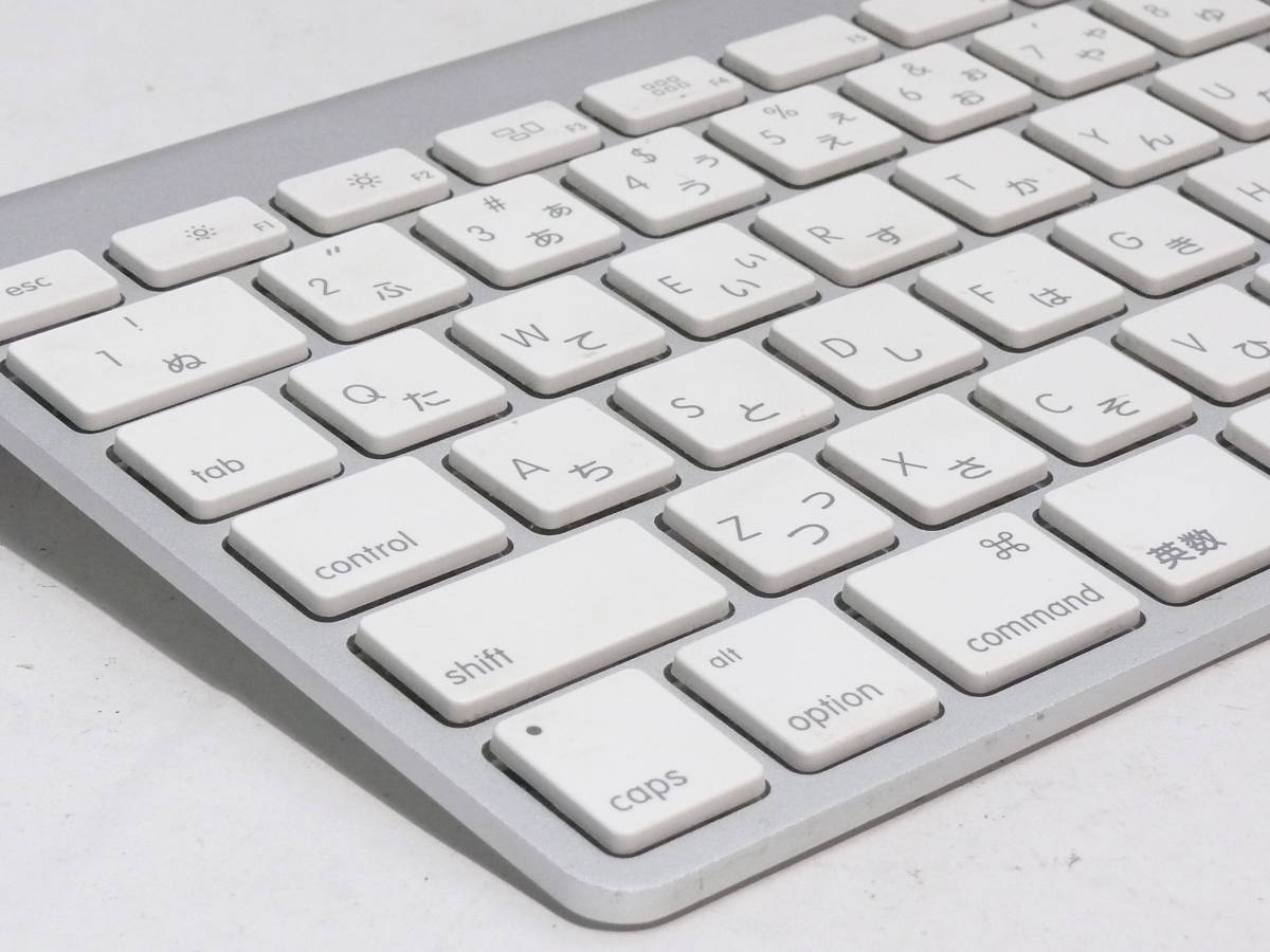 ② アップル ワイヤレス キーボード A1314 Mac用純正 日本語版 blutooth無線 Apple Keyboard_画像2