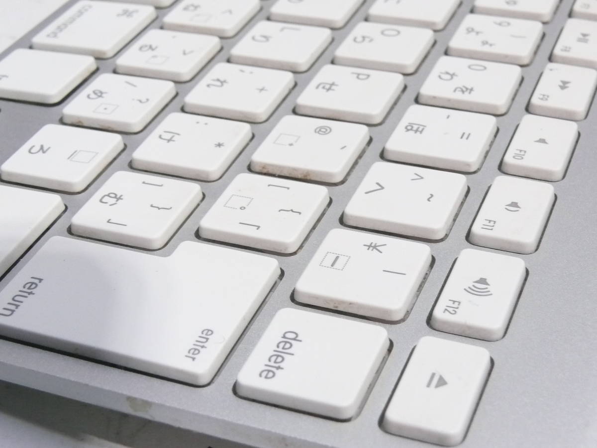 ② アップル ワイヤレス キーボード A1314 Mac用純正 日本語版 blutooth無線 Apple Keyboard_画像3