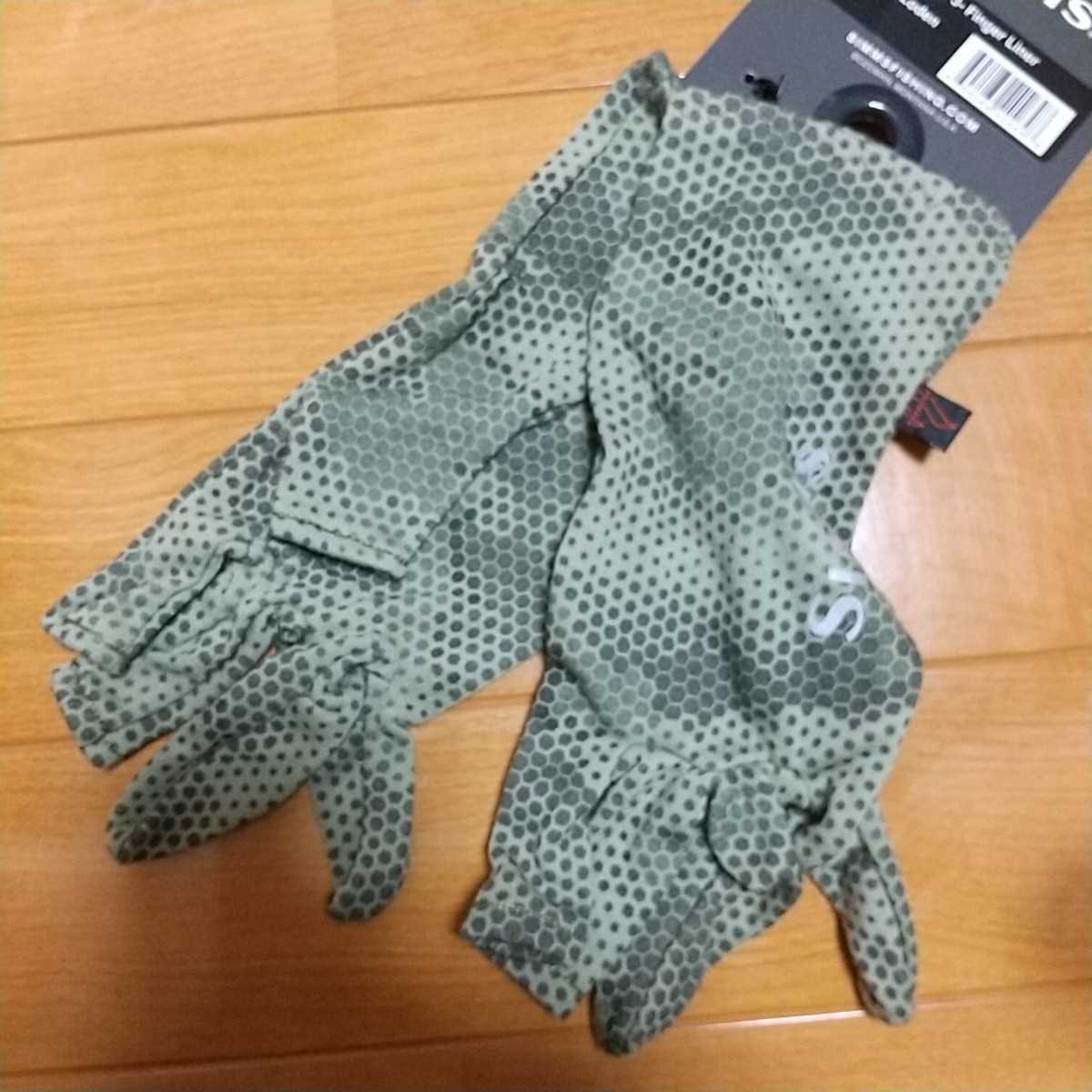 Simms Ultra-wool Core 3-Finger Liner Glove Syms Ultra шерсть core 3 палец подкладка перчатка Hex Camo Loden XL