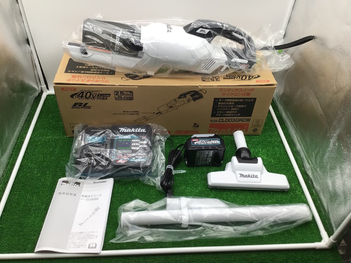領収書発行可】☆Makita/マキタ 40v充電式クリーナー CL003GRDW