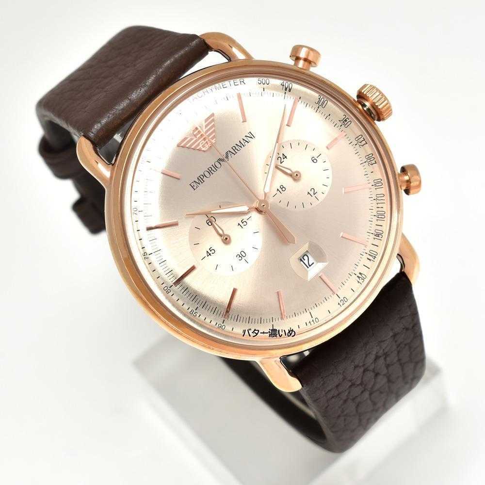 新品 エンポリオアルマーニ EMPORIO ARMANI 腕時計 メンズ クロノ