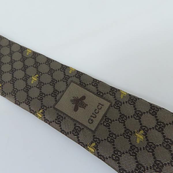 GUCCI/グッチ GGビー/蜂/ハチ シルクネクタイ 545078 4E002 /LPL