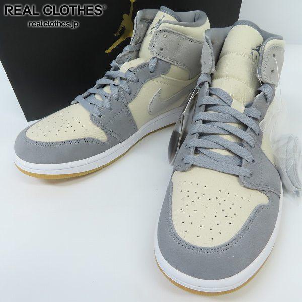 【未使用】NIKE/ナイキ AIR JORDAN 1 MID/エアジョーダン 1 ミッド SE　COCONUT MILK DN4281-100/28.5 /080_詳細な状態は商品説明内をご確認ください。