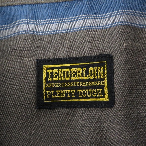 ☆TENDERLOIN/テンダーロイン PLENTY TOUGH ロゴ刺繍 チェック柄 半袖