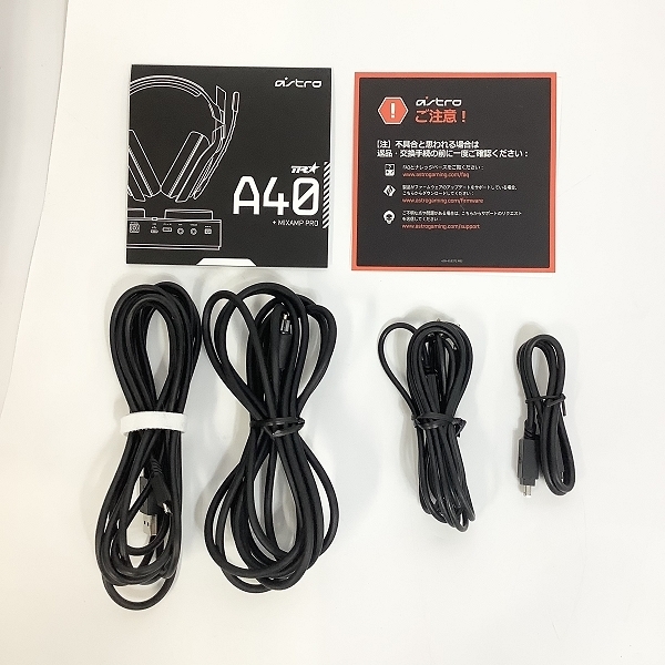 ASTRO/アストロ A40 TR + MixAmp Pro TR A40TR-MAP-002R ゲーミングヘッドセット【簡易動作確認済み】 /080 10
