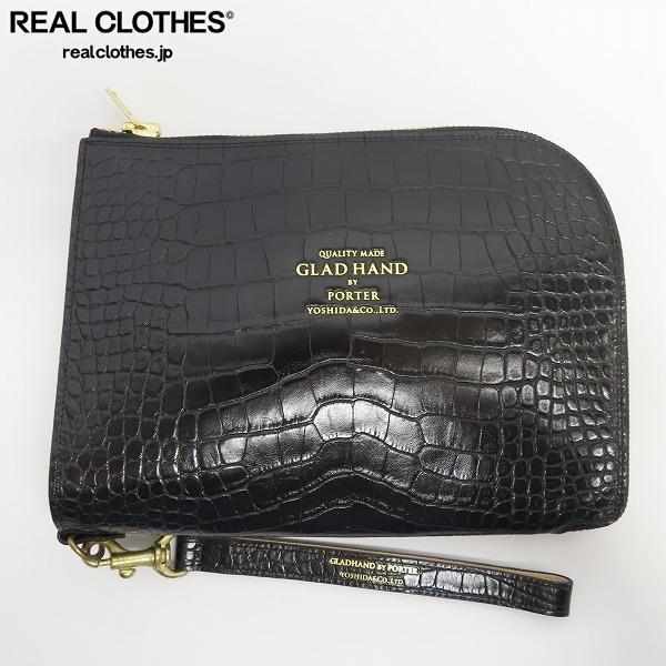 PORTER×GLADHAND/ポーター×グラッドハンド クラッチバック クロコ型