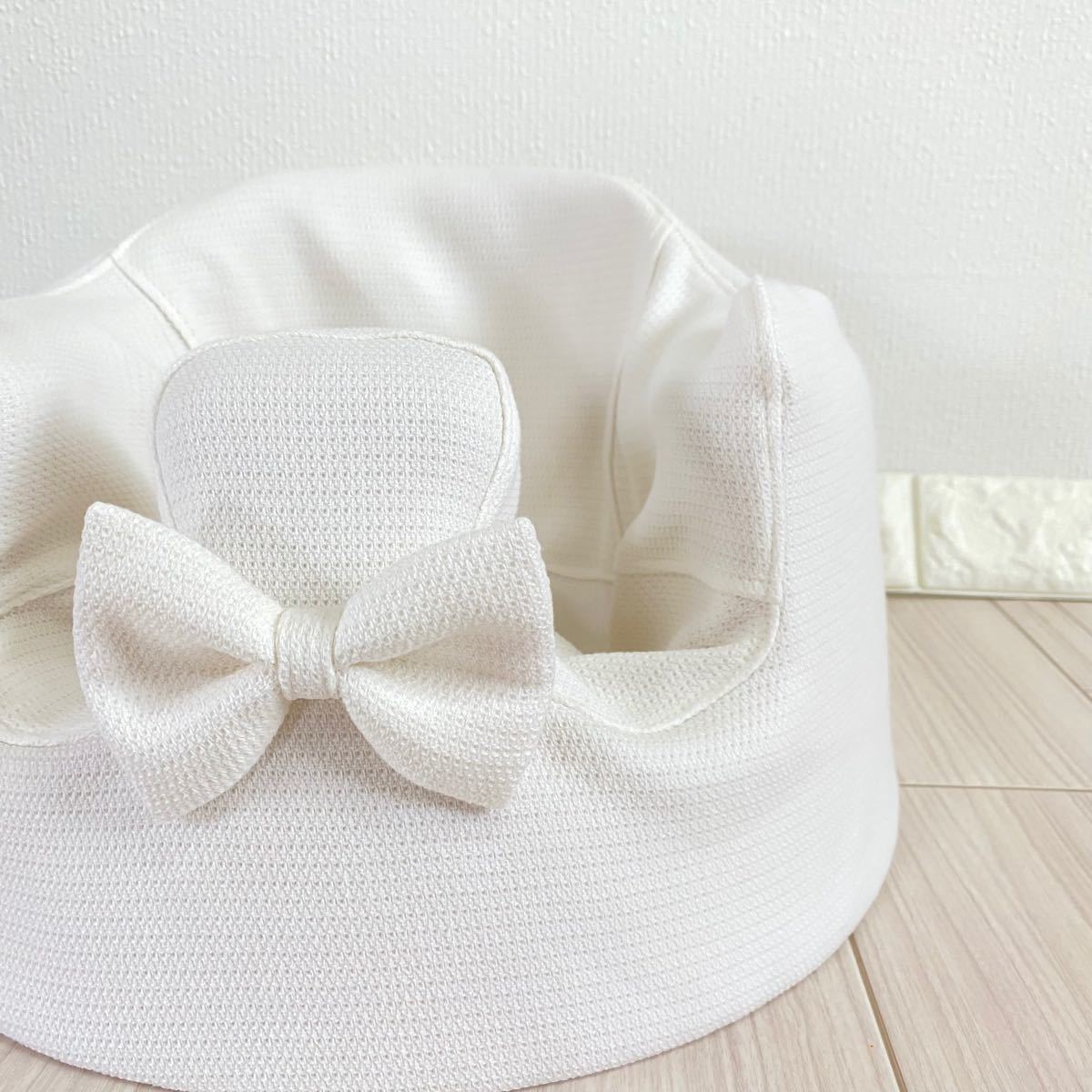 バンボカバー Waffle White リボン付き バンボカバー Waffle White リボン付き