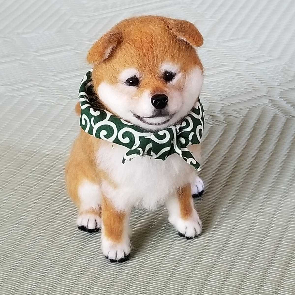 ☆羊毛フェルト 犬 豆柴 柴犬子犬 ハンドメイド☆ ☆羊毛フェルト 犬 豆柴 柴犬子犬 ハンドメイド☆