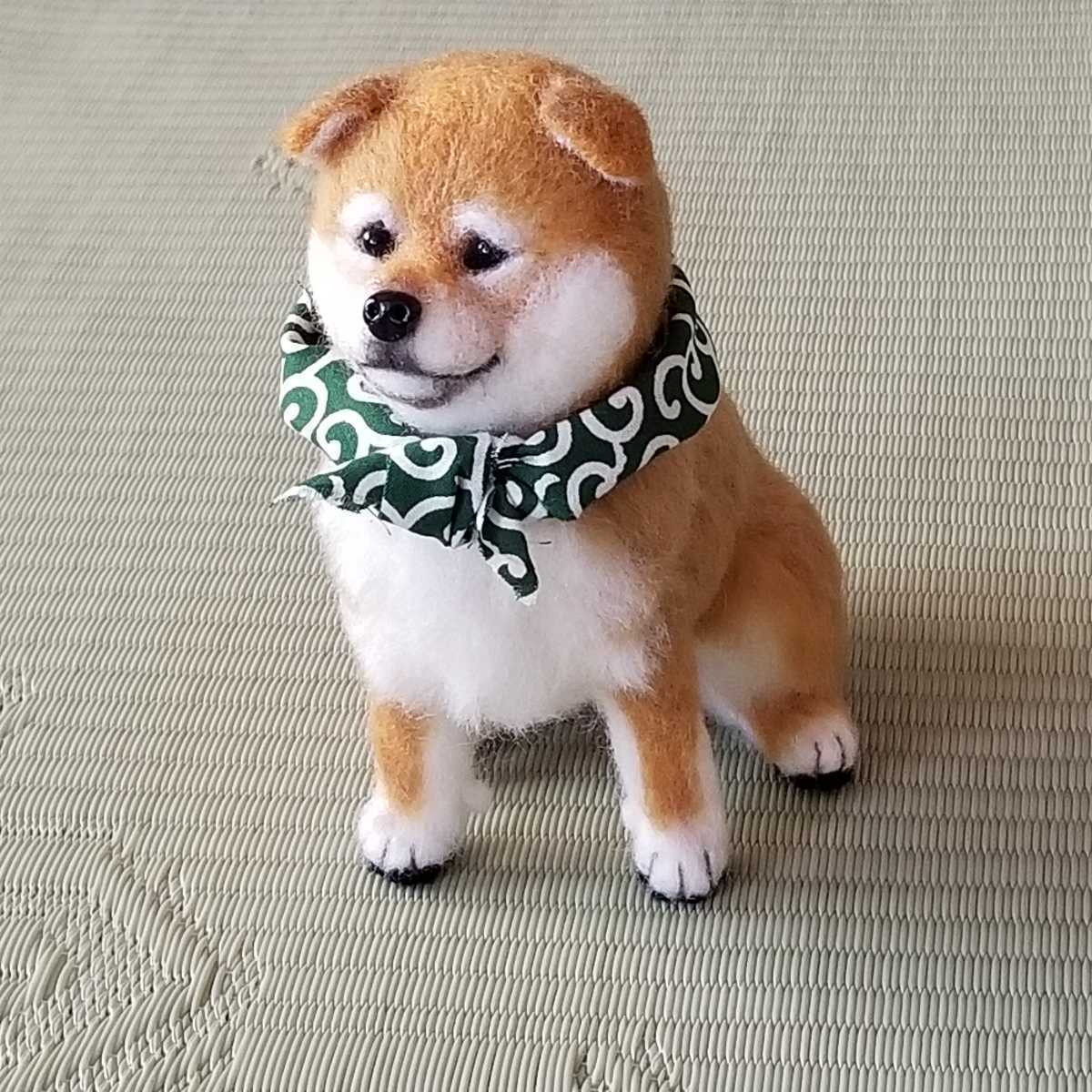 ☆羊毛フェルト 犬 豆柴 柴犬子犬 ハンドメイド☆ ☆羊毛フェルト 犬 豆柴 柴犬子犬 ハンドメイド☆