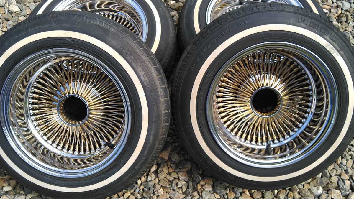 ヤフオク! - デイトン ワイヤーホイール 14インチ 7Jリバース ゴー...