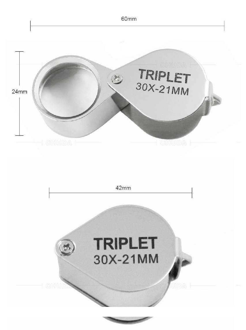 携帯ルーペ 折りたたみ式 ハンドメイド 30倍 拡大鏡 高倍率 鑑定 観察_画像4