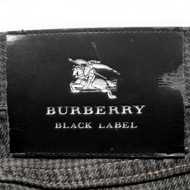 即決★BURBERRY BLACK LABEL★メンズW76≒82㎝ ストレートデニム バーバリーブラックレーベル 廃盤 千鳥格子 茶系 アメカジ 三陽商会