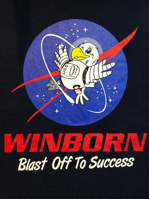 750★大きいサイズ ゆるダボ★USA古着 アニマル＆メッセージプリントTシャツ 鳥 WINBURN ダークネイビー GILDAN 3XL