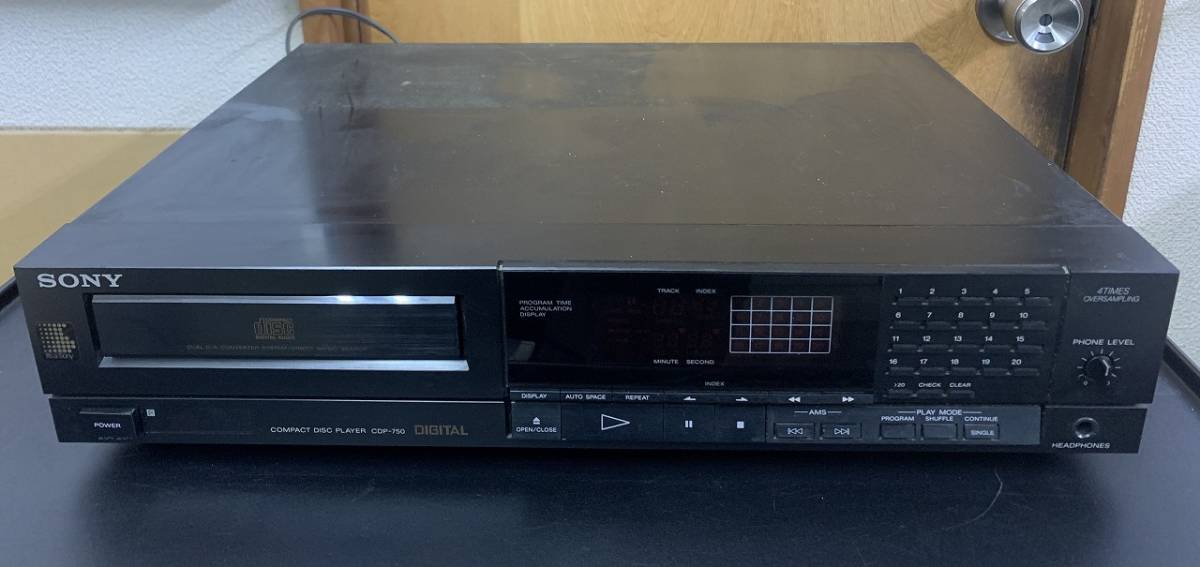 SONY Sony CDP-750 CD player CD deck audio equipment junk 