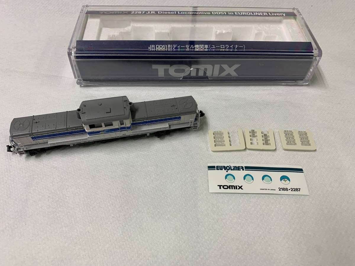 TOMIX　2287　JRDD51形ディーゼル機関車（ユーロライナー）　ケース付き②_画像1