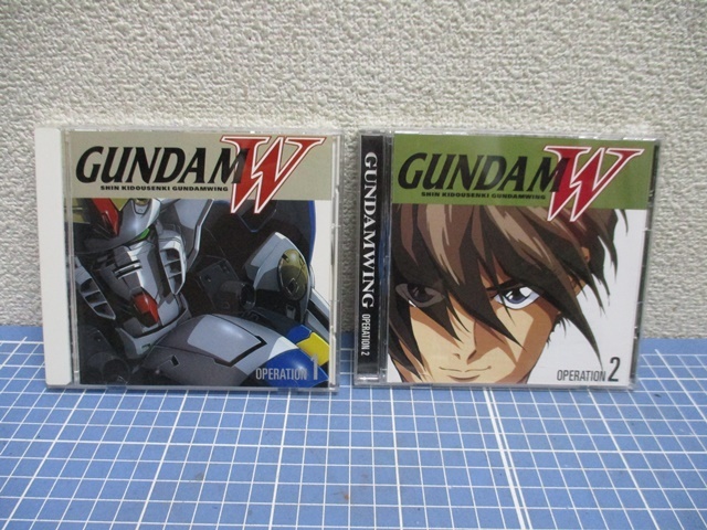 GUNDAMガンダムW CDアルバム　2枚　OPERATION 1・2　検 音楽　CD アニメソング　ガンダム　起動戦士　アムロ_画像1