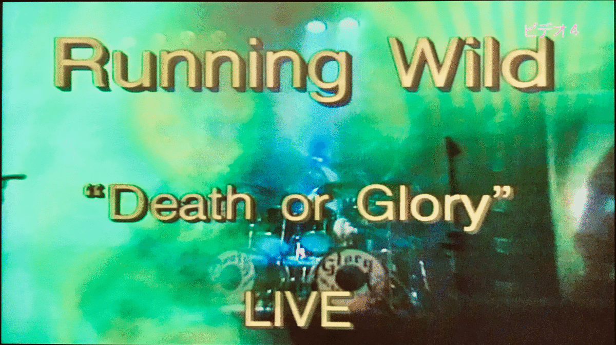 レーザーディスクRUNNING WILD Death Or Glory Tour LD Laserdisc Live Concert #TELP-48008 Heavy Metal 1990 No Laser Rot EX+/NM RARE!!_画像8
