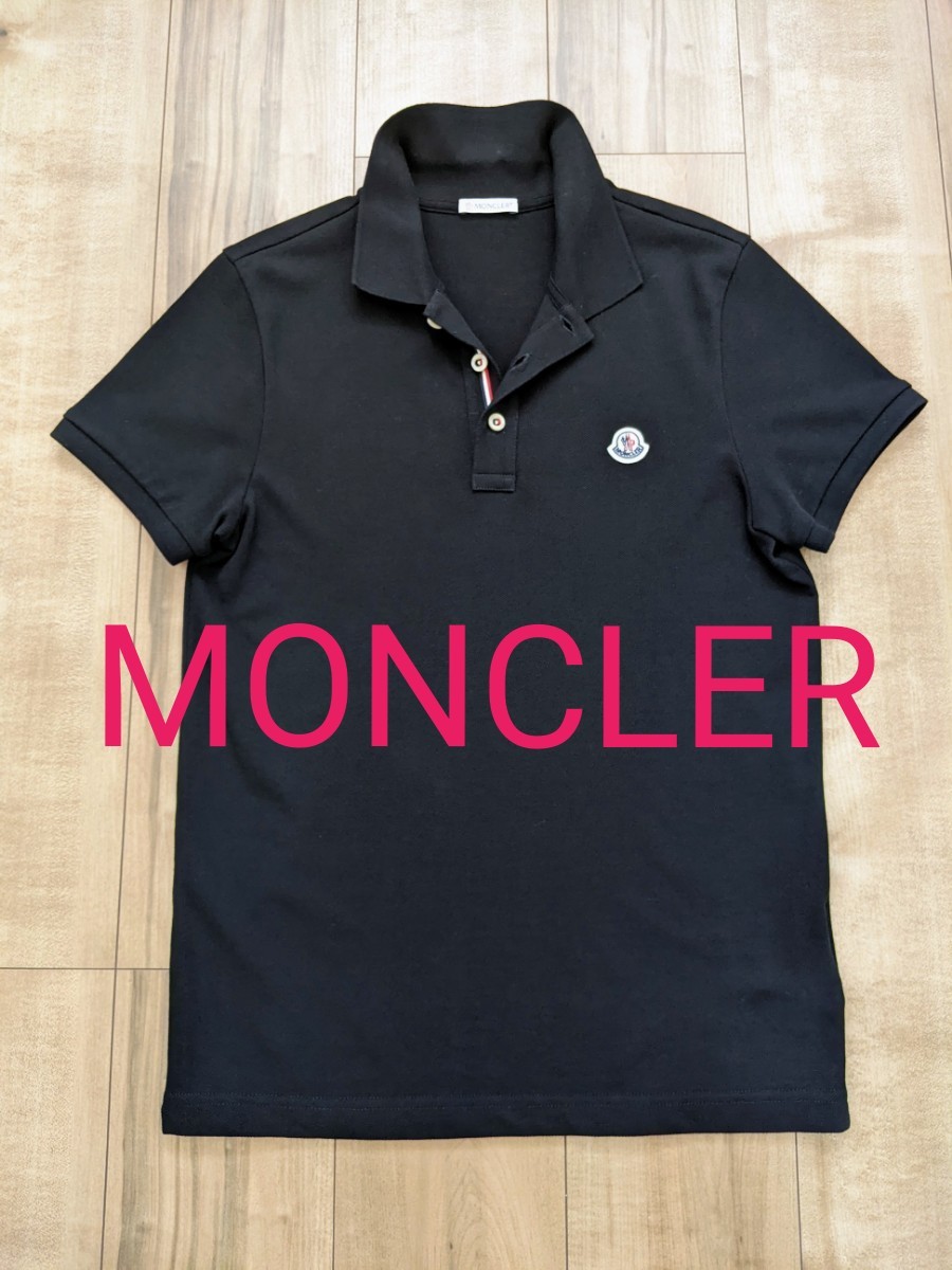 MONCLE モンクレール／ブラック ポロシャツ Sサイズ｜PayPayフリマ