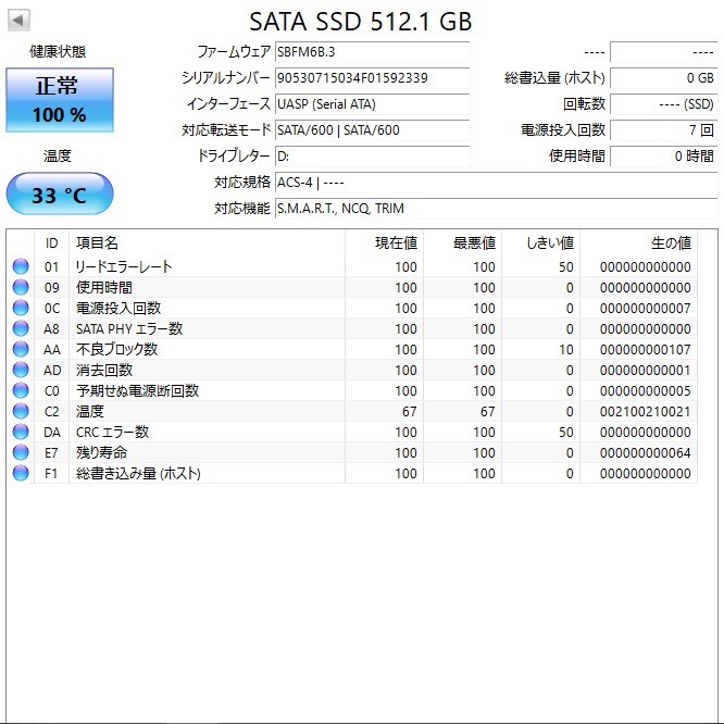 【SSD 512GB】Phison BFLSSDS11-SB262