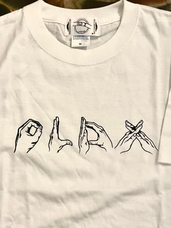 【新品4点】OLD X ロゴTシャツ(M),NEW YORK HAT CO ストローハット,Gisgoodサングラス,GReeDロゴビーチサンダル(28cm)_画像6