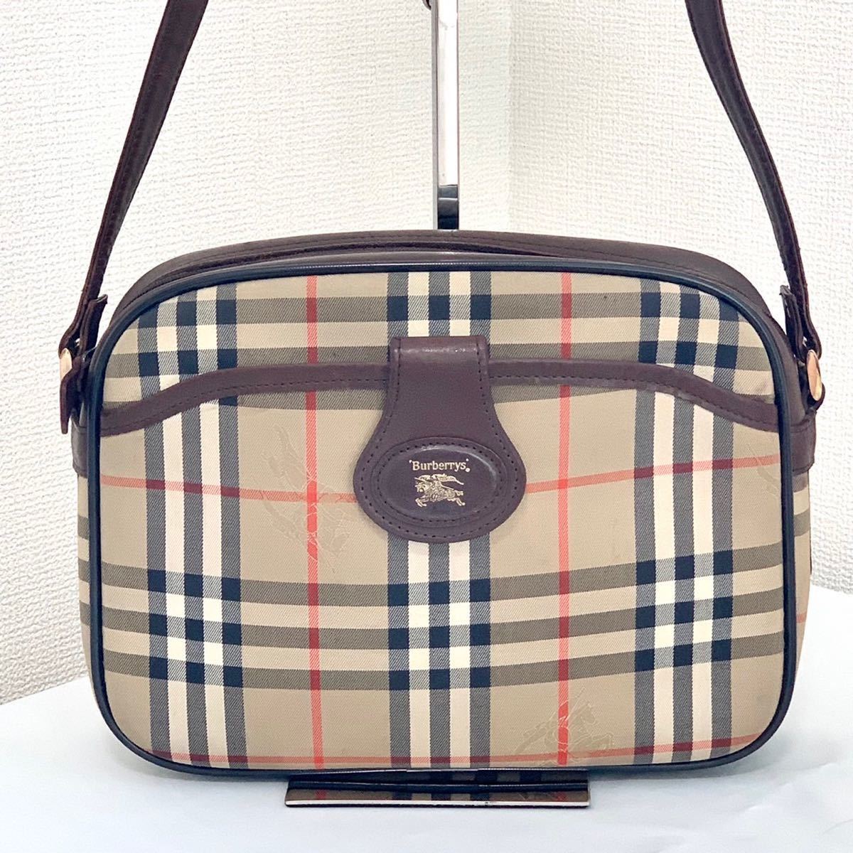 1円 スタート【美品】 BURBERRY バーバリー ショルダーバッグ ノバ