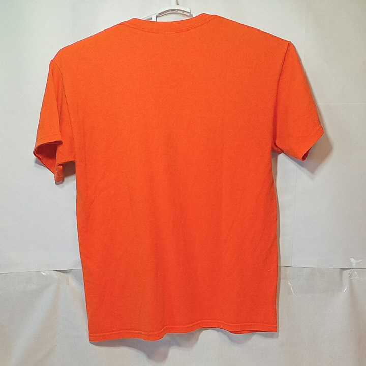zcl-02t♪アメリカ古着 Auburn Tigers オーバーン タイガース Tシャツ USサイズ－M オレンジ　_画像3