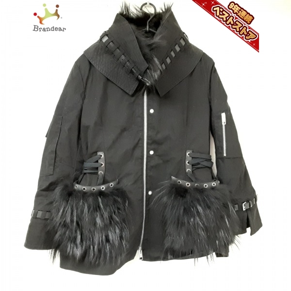 エルマノシェルビーノ ERMANNO SCERVINO サイズ42 L - 黒 レディース