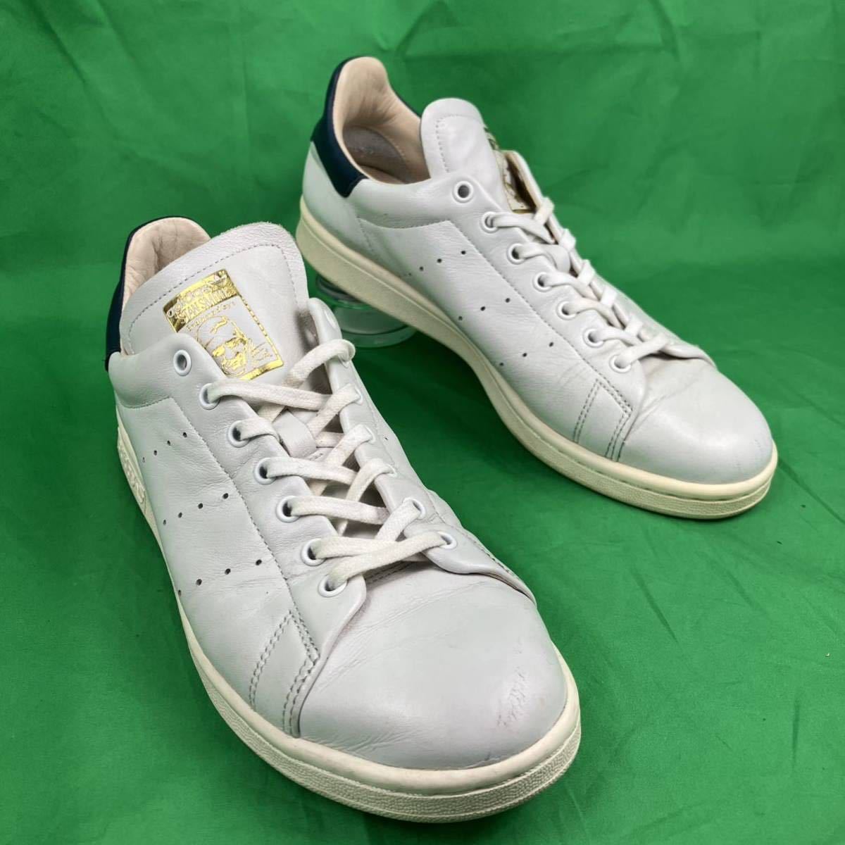 即決 adidas STAN SMITH RECON 25.5cm レザー ホワイト ネイビー