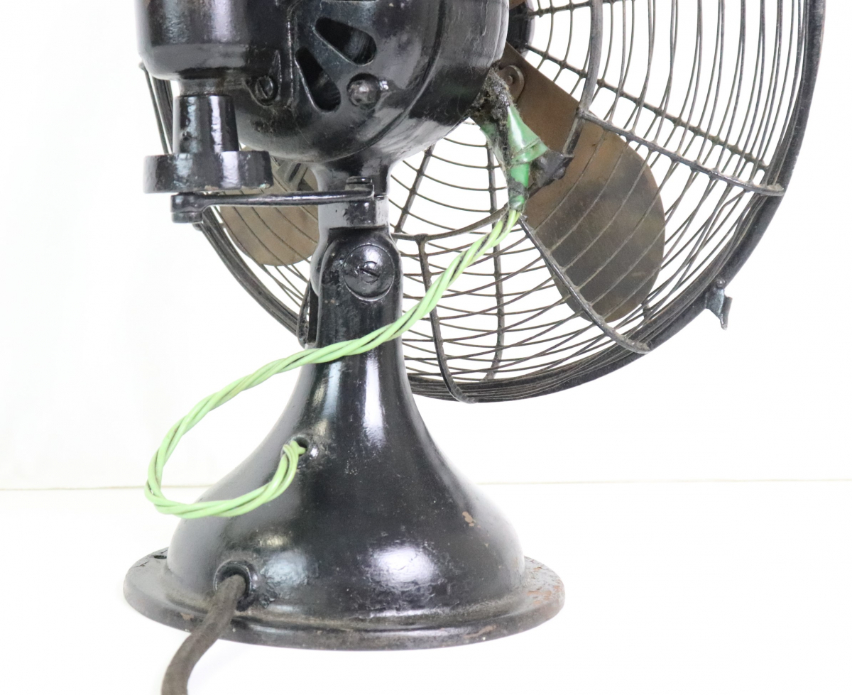 [ operation OK] Shibaura Shibaura Shibaura Fan Motor retro electric fan height approximately 41. Vintage antique tea color interior equipment ornament decoration 010JGFB78