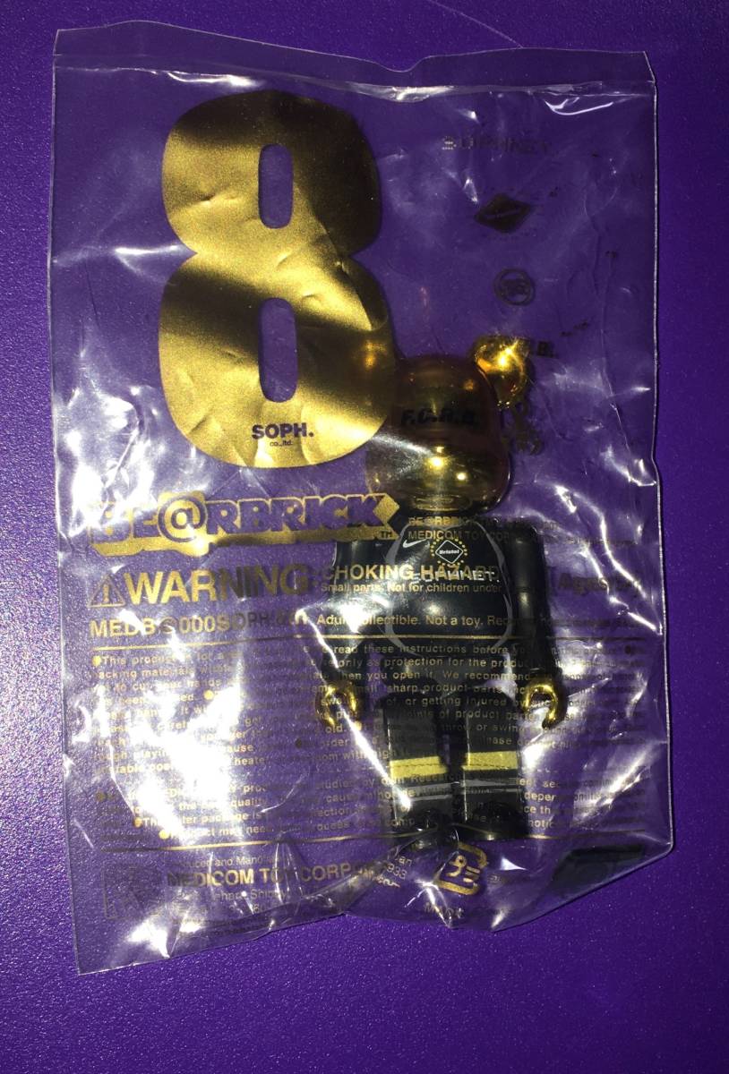 BE@RBRICK SOPHNET × F.C.R.B 8th GOLD 100% 新品 ソフ 8周年記念