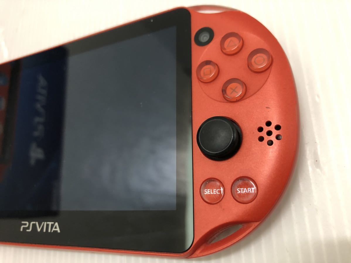 SONY PS Vita PCH-2000番 メタリックレッド 本体 箱付き Ver3.74【動作良好】PlayStation プレイステーション ヴィータ_画像4