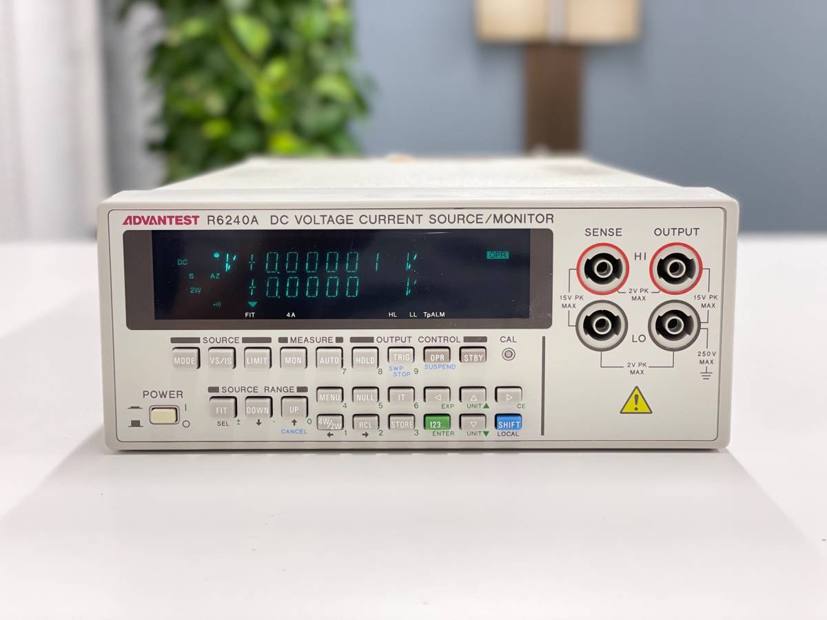 アドバンテスト/Advantest R6240A 直流電圧・電流源/モニタ アドバンテスト/Advantest R6240A 直流電圧・電流源/モニタ