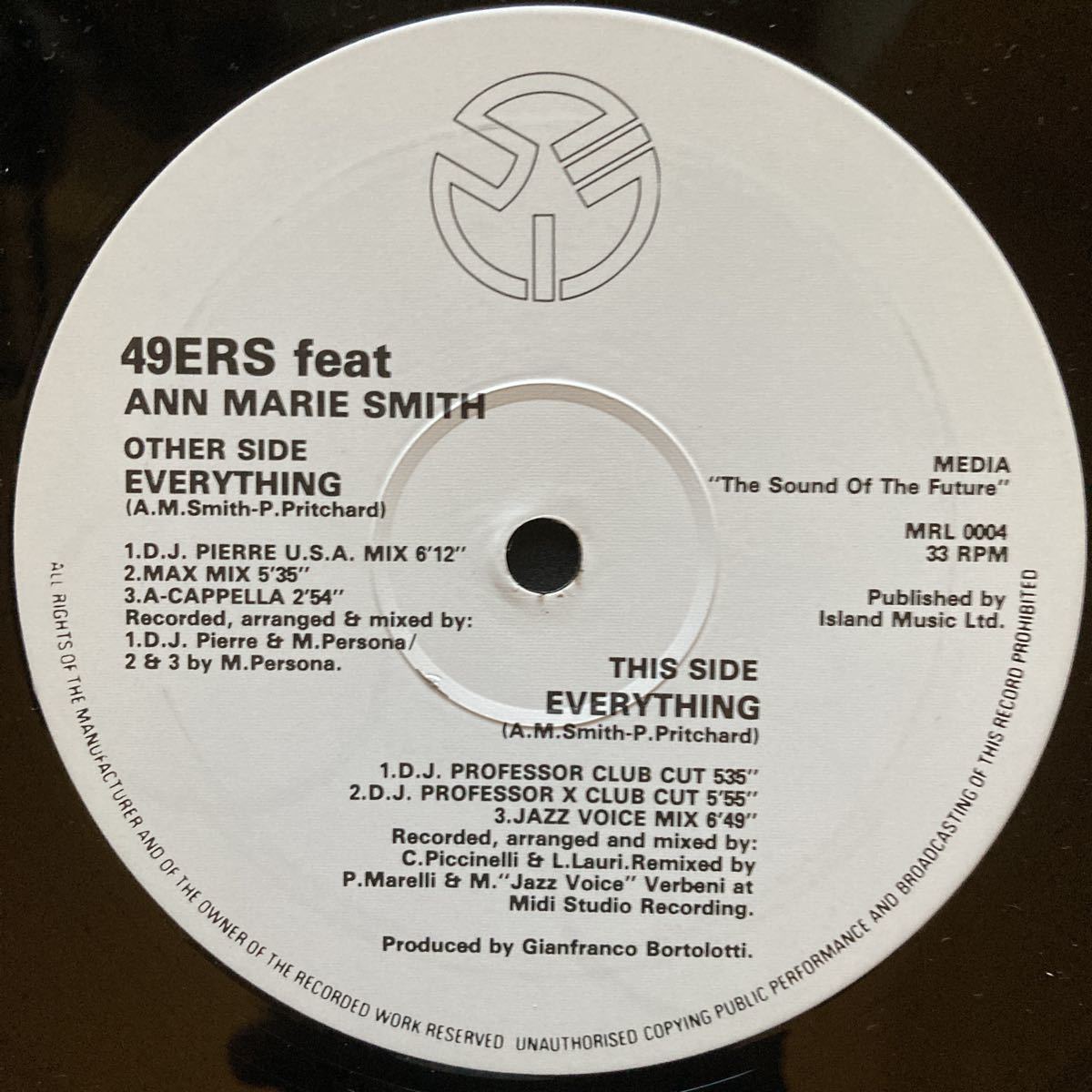 12inch 49ERS FEAT ANN MARIE SMITH / EVERYTHING_画像7