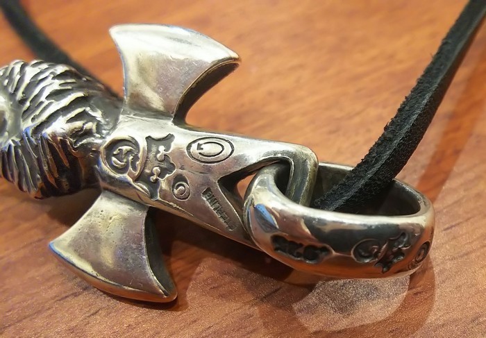 #希少 ガボール 生前製作品【ガボラトリー Single Eagle Dagger Pendant / Gabor Gaboratory Purchase sheet付 Sterling Silver925】L05043_画像8