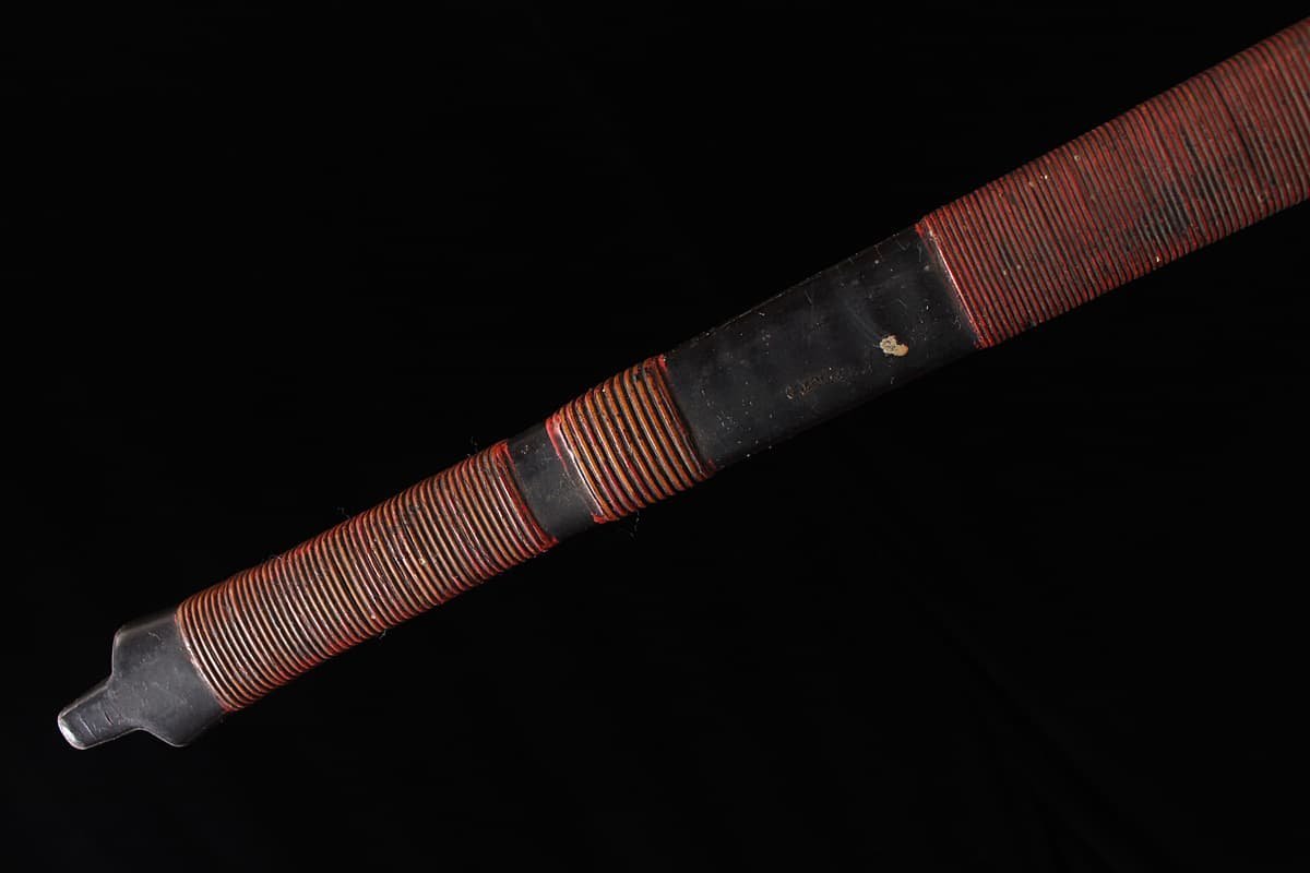 DR204 時代物 無銘 古弓具 黒漆塗 重籐弓・竹弓・和弓 全長214.6 DR204 時代物 無銘 古弓具 黒漆塗 重籐弓・竹弓・和弓 全長214.6